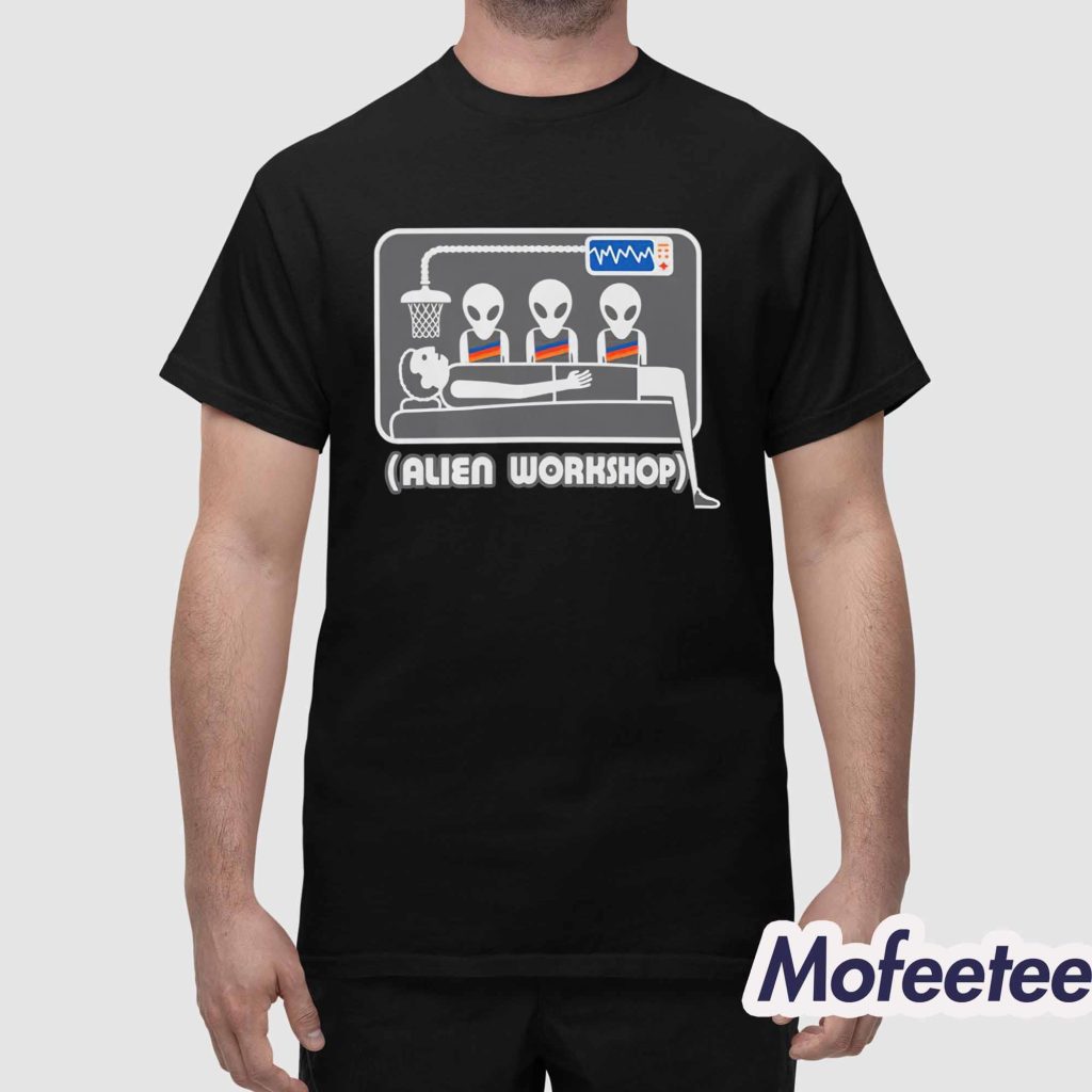 Spurs Wemby Alien Workshop Shirt 1