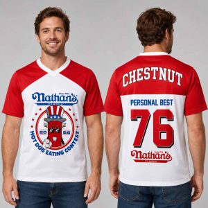 Joey Chestnut Nathan’s Famous Hot Dog Contest 2026 Jersey1