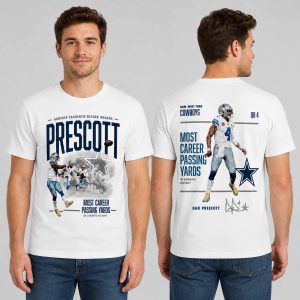 Dak Prescott Another Franchise Record Broken Most Career Passing Yards In Cowboys History Shirt1