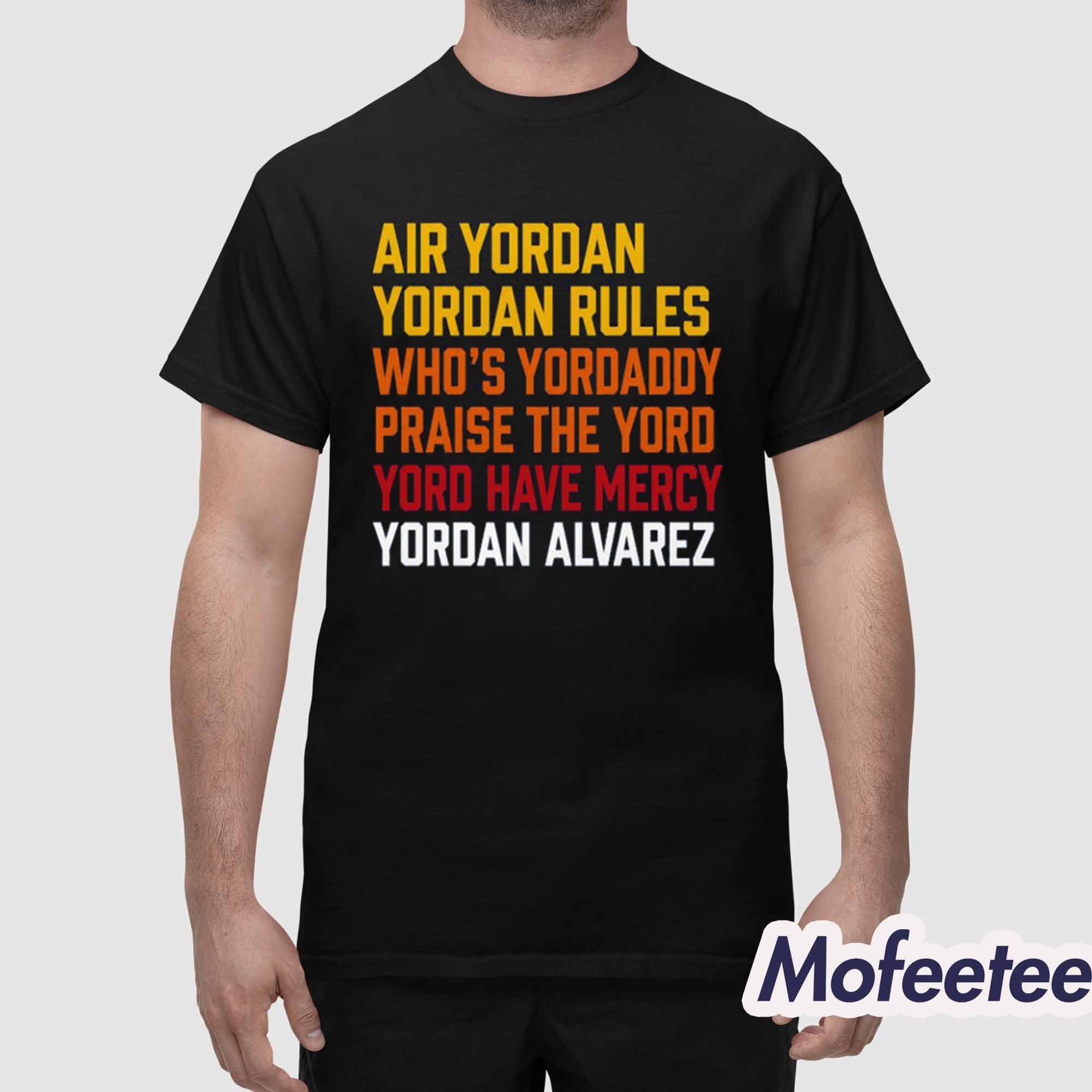 Yordan Alvarez Yord List Shirt Yordan Alvarez Yord List Shirt