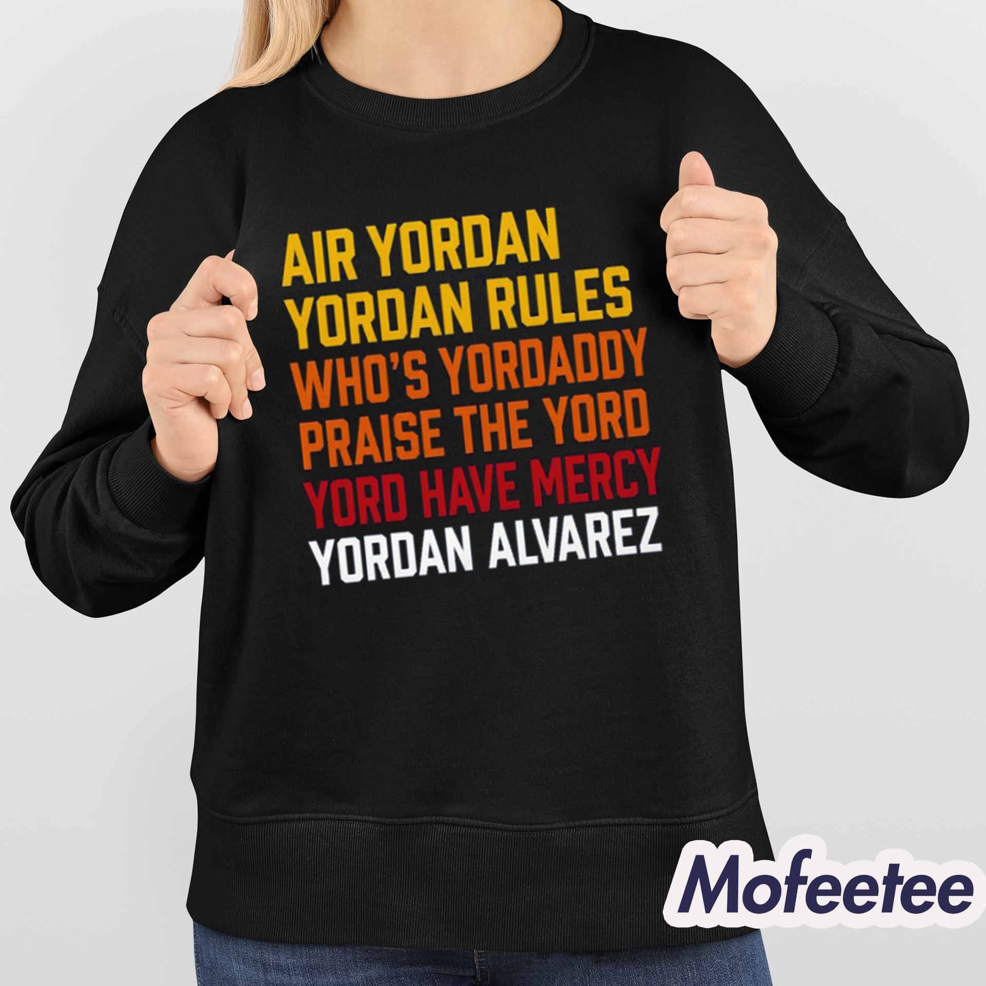 Yordan Alvarez Yord List Shirt Yordan Alvarez Yord List Shirt