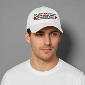 Please Don't Smoke Your Strawberry Vape Around My Baby He Does Not Like That Flavor Hat 3