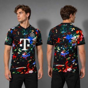 Munich Abstract Paint Splatter 2026 Soccer Jersey 2