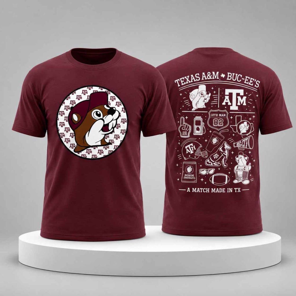 Buc ee's Texas A&M Maroon Shirt 1