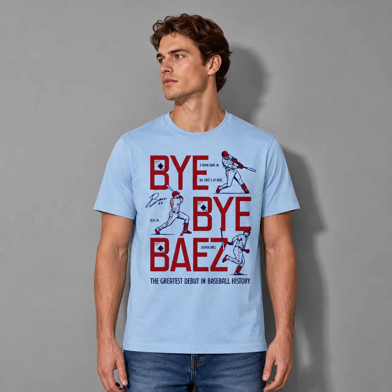 Bye Bye Báez The Greatest Debut In Baseball History Shirt Bye Bye Báez The Greatest Debut In Baseball History Shirt