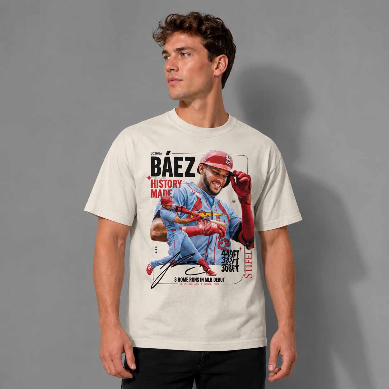 Cardinals Joshua Baez History Made Shirt 2026 Giveaway Cardinals Joshua Baez History Made Shirt 2026 Giveaway