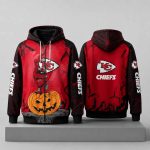 City Chiefs Zombies Hand Pumpkin Halloween 3D Hoodie