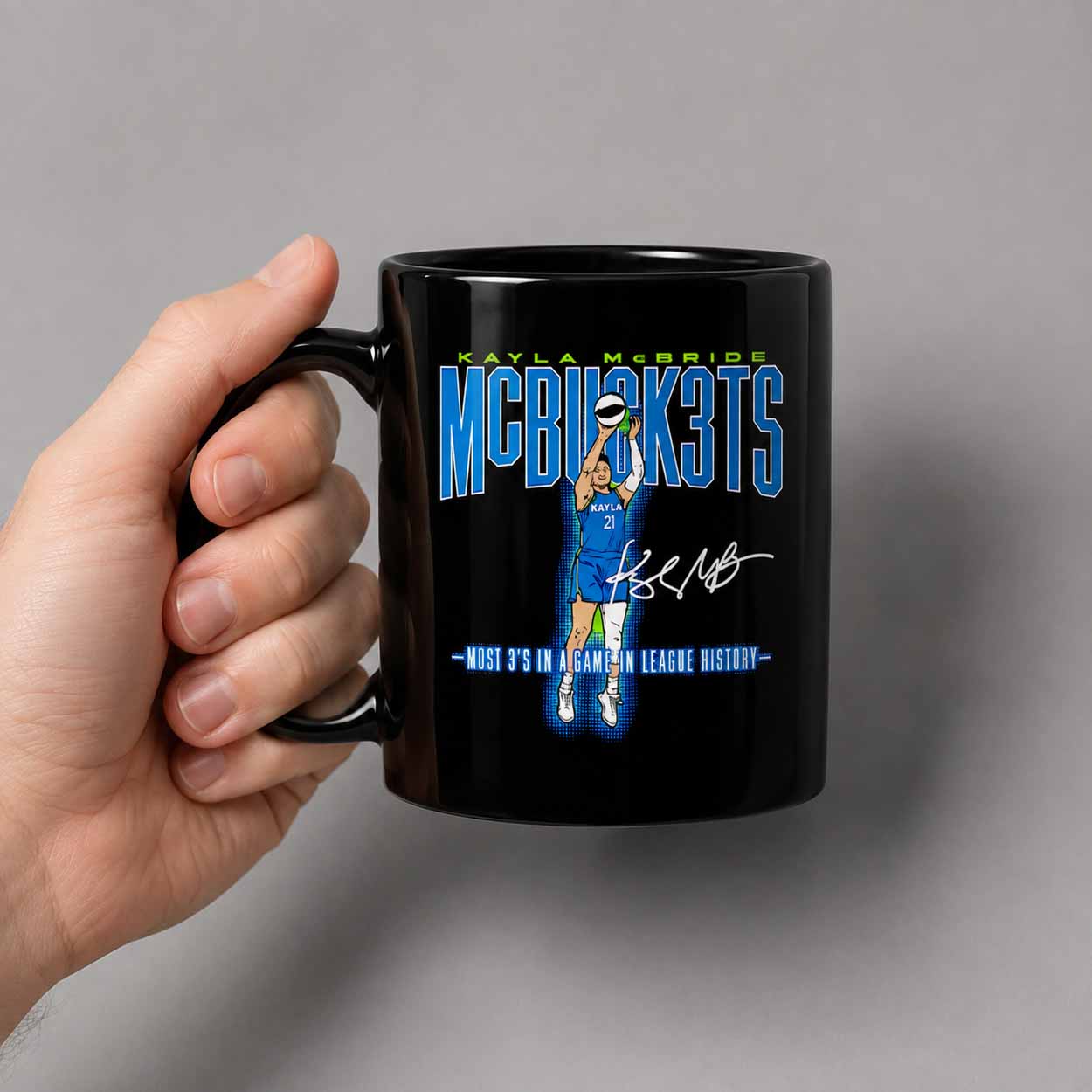 Kayla McBride 10 MCBUCK3TS Most 3’s In A Game In League History Mug Kayla McBride 10 MCBUCK3TS Most 3’s In A Game In League History Mug