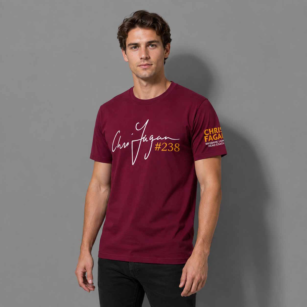 Lions Chris Fagan 238 Games Shirt Lions Chris Fagan 238 Games Shirt