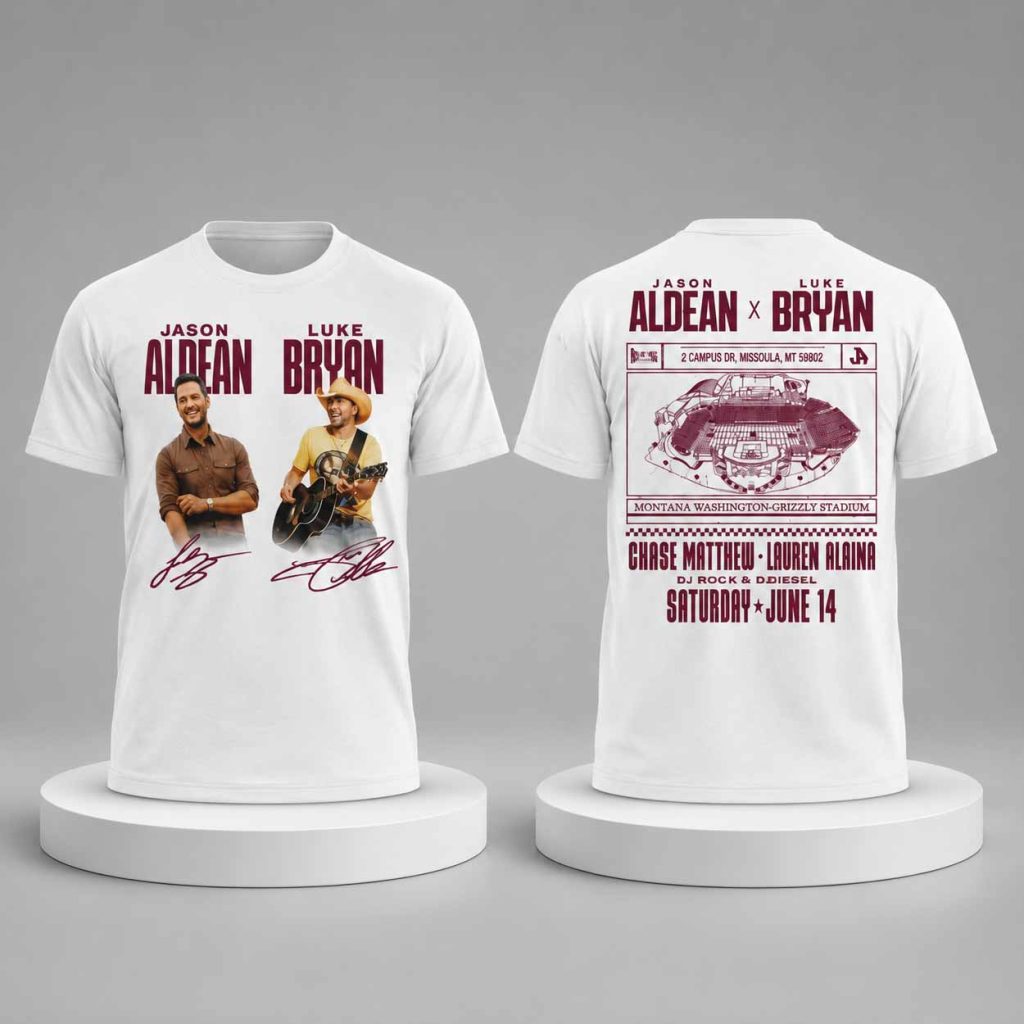 Montana Grizzlies x Jason Aldean And Luke Bryan Shirt 2