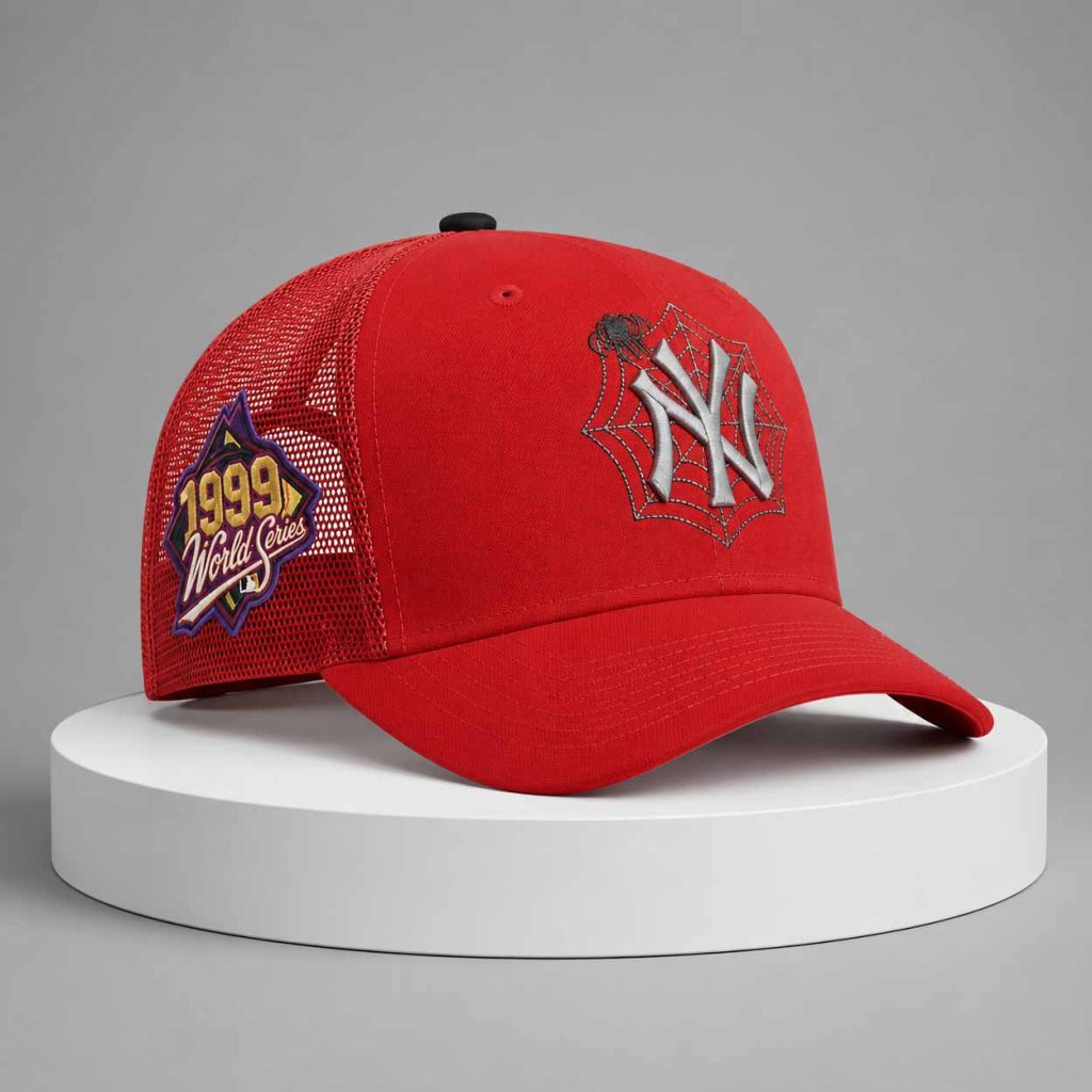 NY Yankees Spider Man Spiderweb 1999 Hat 1