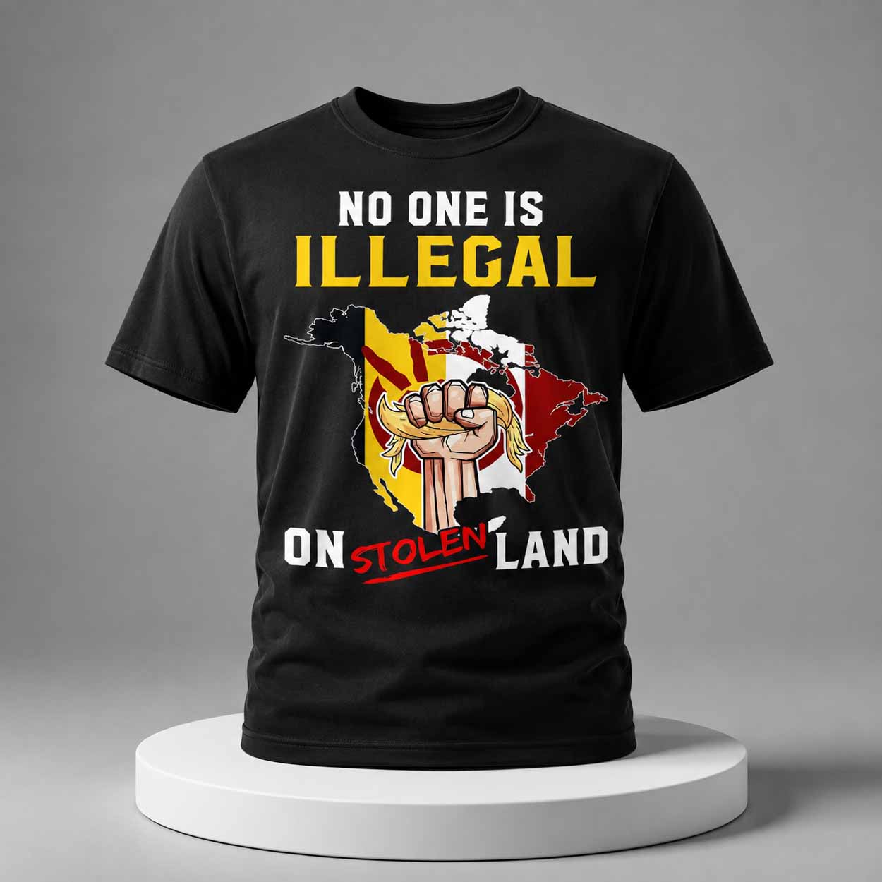 No One Is Illegal On Stolen Land Shirt No One Is Illegal On Stolen Land Shirt