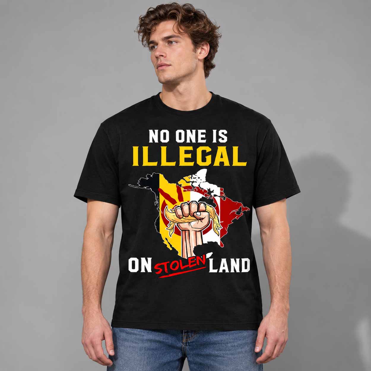No One Is Illegal On Stolen Land Shirt No One Is Illegal On Stolen Land Shirt