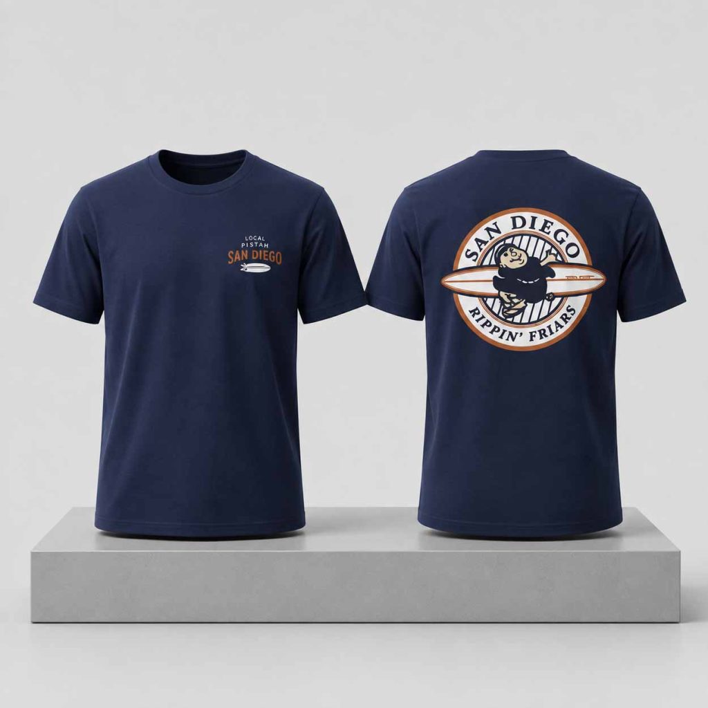 Padres Throwback Rippin Friar 2026 Shirt Giveaway 1