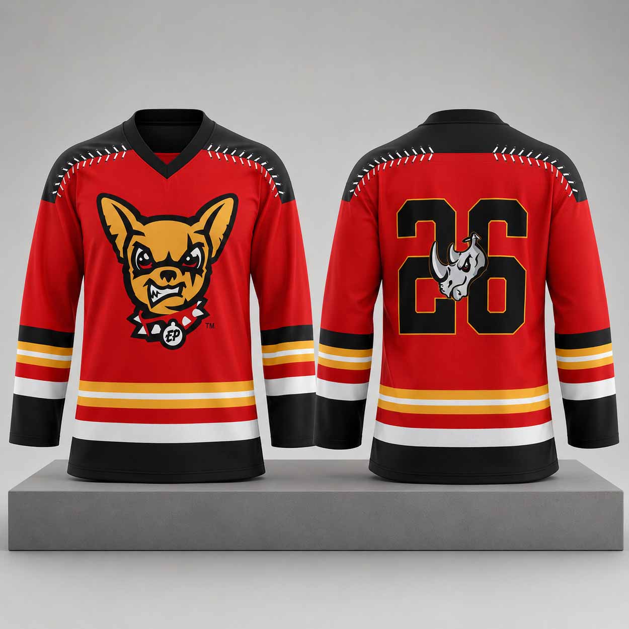 Paso Chihuahuas Rhinos Hockey Jersey 2026 Giveaway Paso Chihuahuas Rhinos Hockey Jersey 2026 Giveaway