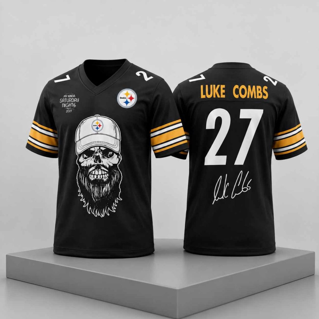 Steelers Luke Combs My Kinda Saturday Night Tour 2027 Jersey 1 Steelers Luke Combs My Kinda Saturday Night Tour 2027 Jersey 1