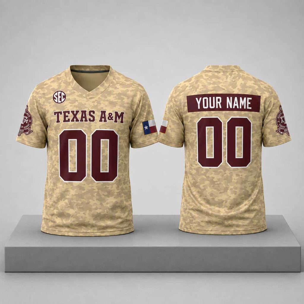 Texas A&M Football 2026 Camo Jersey 1