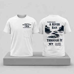 Noblesville Historic Flood of 2026 A River Ran Through It Community Supporter Shirt
