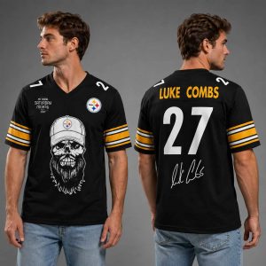 Steelers Luke Combs My Kinda Saturday Night Tour 2027 Jersey 1 Steelers Luke Combs My Kinda Saturday Night Tour 2027 Jersey 2