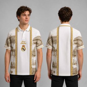 Madrid Heritage Toile De Jouy Polo Shirt 1 Madrid Heritage Toile De Jouy Polo Shirt 2