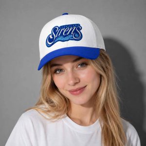 Sirens Logo Blue and White Hat 3
