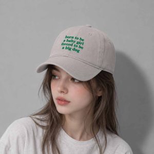 Born To Be A Baby Girl Forced To Be A Big Dog Hat 3