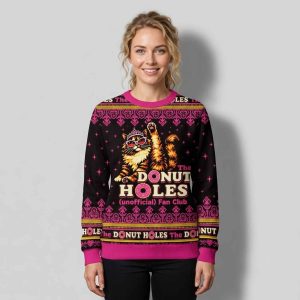 The Donut Holes Unofficial Fan Club Cat Christmas 2026 Ugly Sweater 2