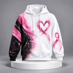 Breast Cancer Awareness Print Hoodie