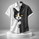 Cat Black And White 2026 Hawaiian Shirt