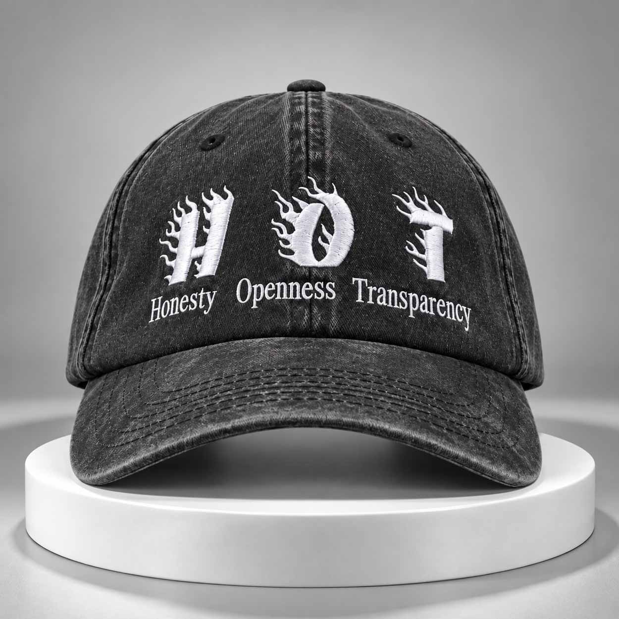 HOT Honesty Openness Transparency Hat HOT Honesty Openness Transparency Hat