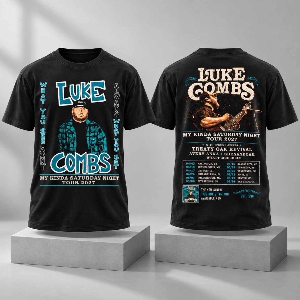 Luke Combs My Kinda Saturday Night Tour 2027 Version 1 Shirt 1