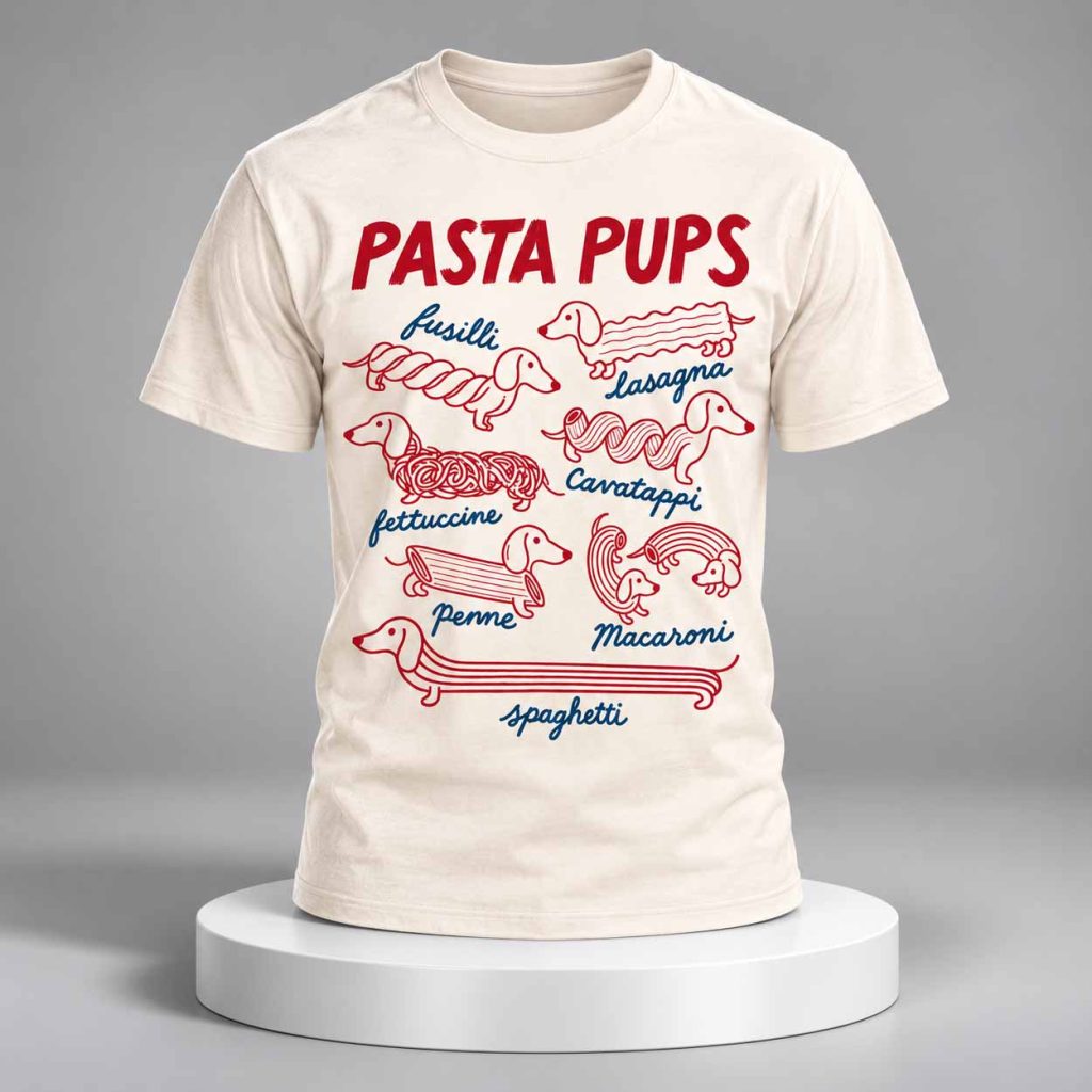 Pasta Pups T Shirt 1 Pasta Pups T Shirt 1