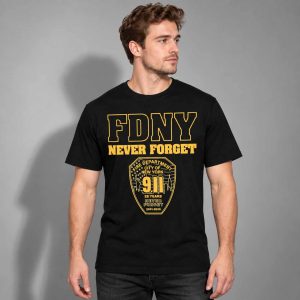 FDNY Never Forget 9 11 25th Anniversary Tribute Shirt 2
