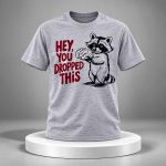 Raccoon Hey You Dropped This Shirt