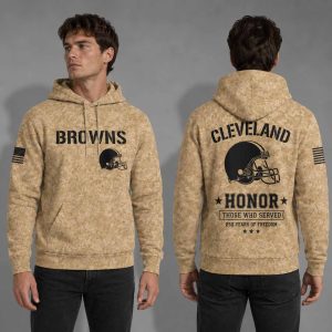 Browns 250 Years of Freedom Veteran Camo Hoodie 2