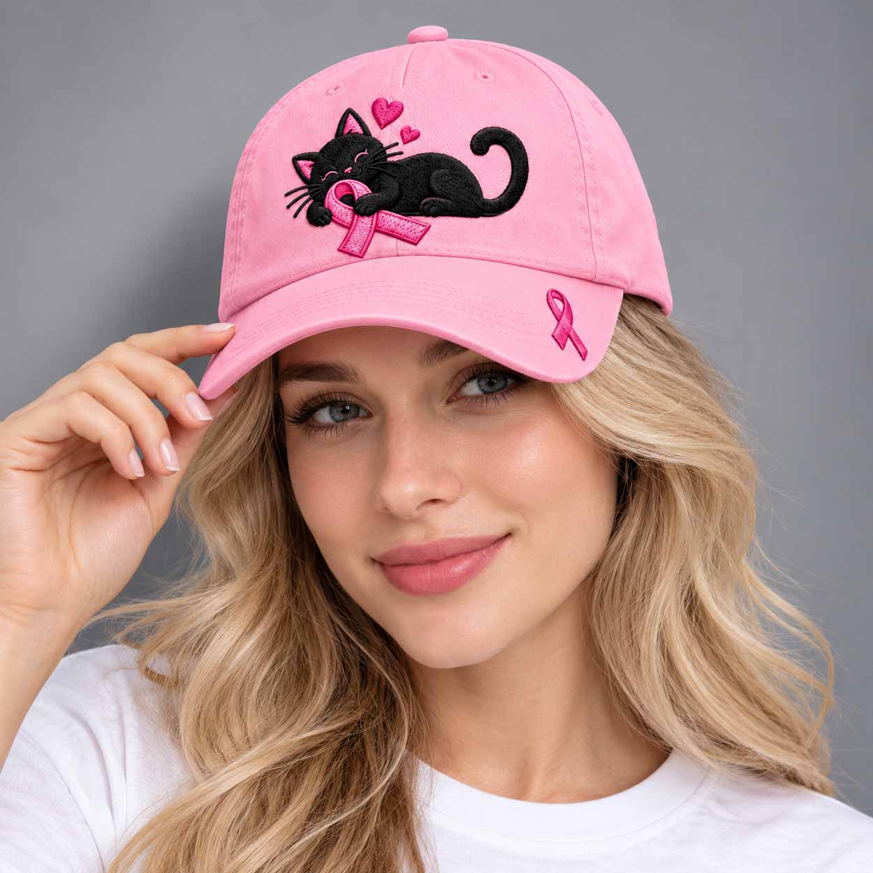 Women’s Printed Breast Cancer Awareness Hat Women’s Printed Breast Cancer Awareness Hat