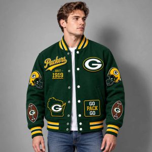 Green Bay Packers 2026 Packers EST 1919 Baseball Jacket