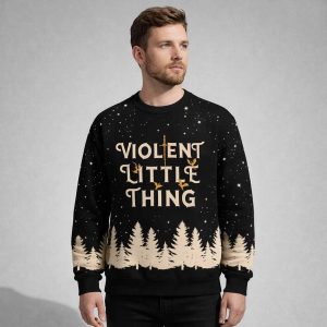 Violent Little Thing Dragon Christmas 2026 Ugly Sweater 2