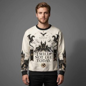 Basgiath War College I Will Not Die Today Dragon Christmas 2026 Ugly Sweater 1 Basgiath War College I Will Not Die Today Dragon Christmas 2026 Ugly Sweater 2