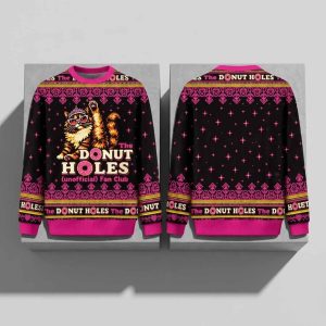 The Donut Holes Unofficial Fan Club Cat Christmas 2026 Ugly Sweater