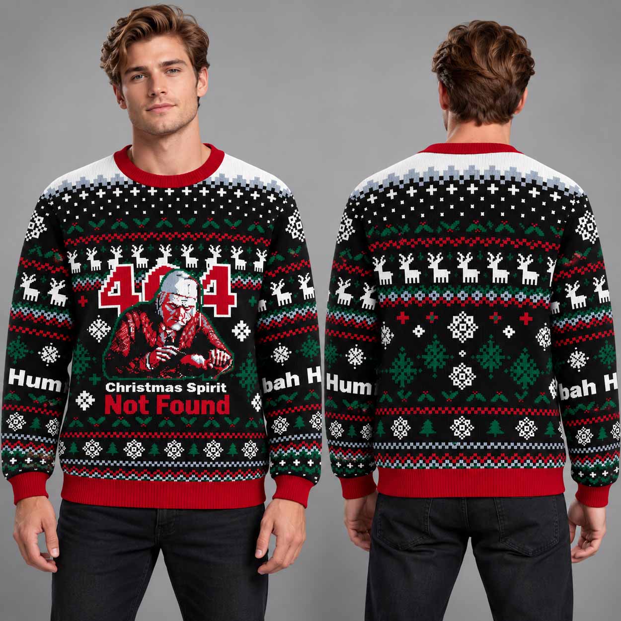 404 Christmas Spirit Not Found Ugly Christmas Sweater 404 Christmas Spirit Not Found Ugly Christmas Sweater