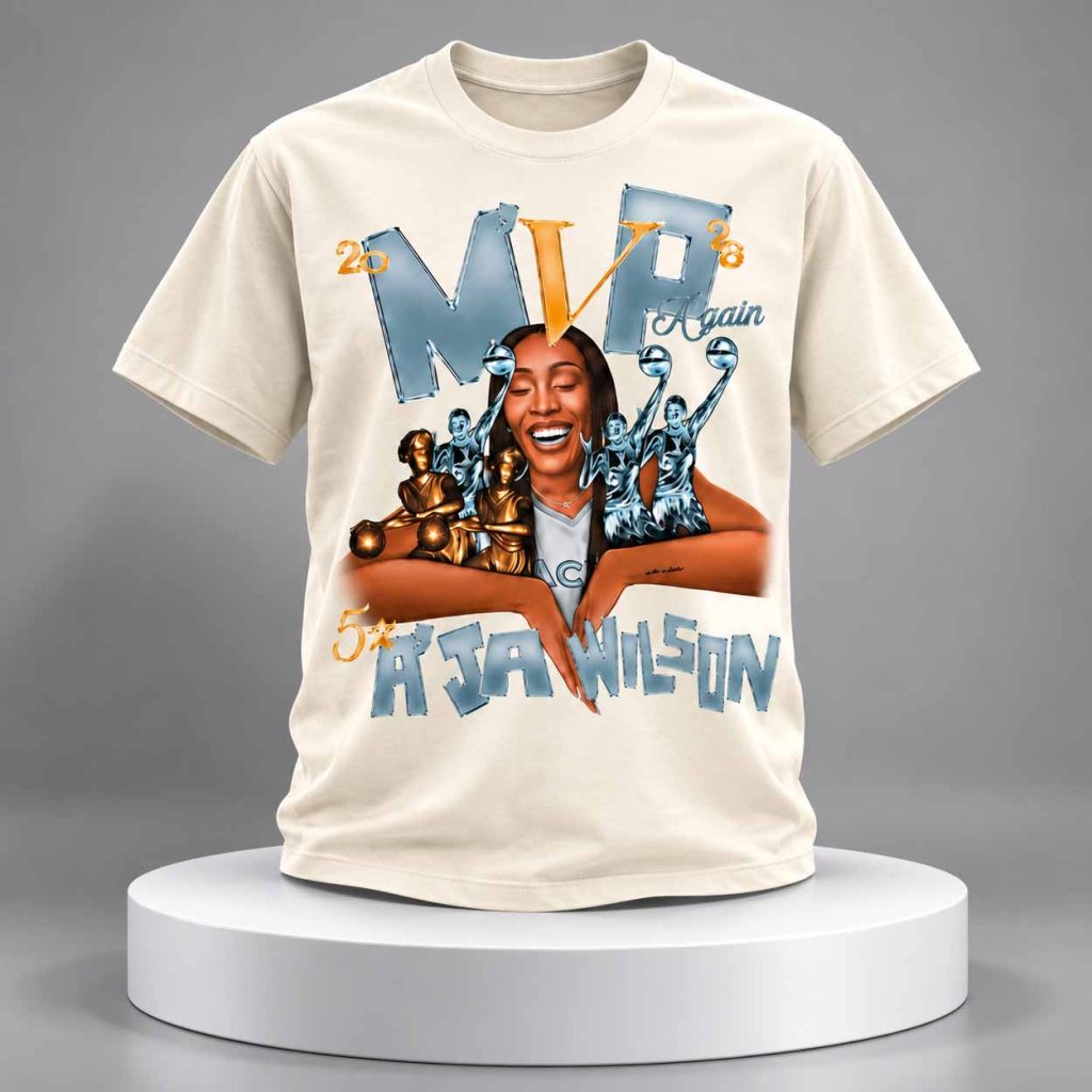 A’ja Wilson 5x MVP 2026 Shirt 1