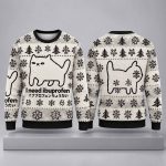 I Need Ibuprofen Cat Ugly Christmas Sweater