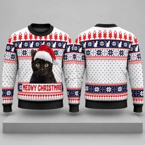 2026 Meowy Christmas Ugly Sweater