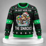 Raccoon For The Snacks Ugly Christmas Sweater