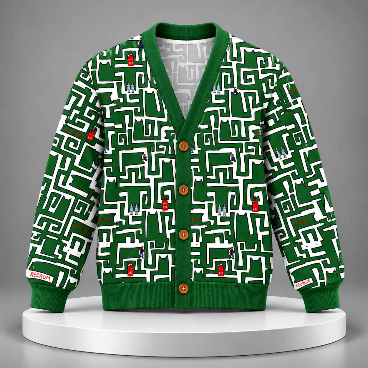 Room 237 Christmas Ugly Cardigan Sweater Room 237 Christmas Ugly Cardigan Sweater