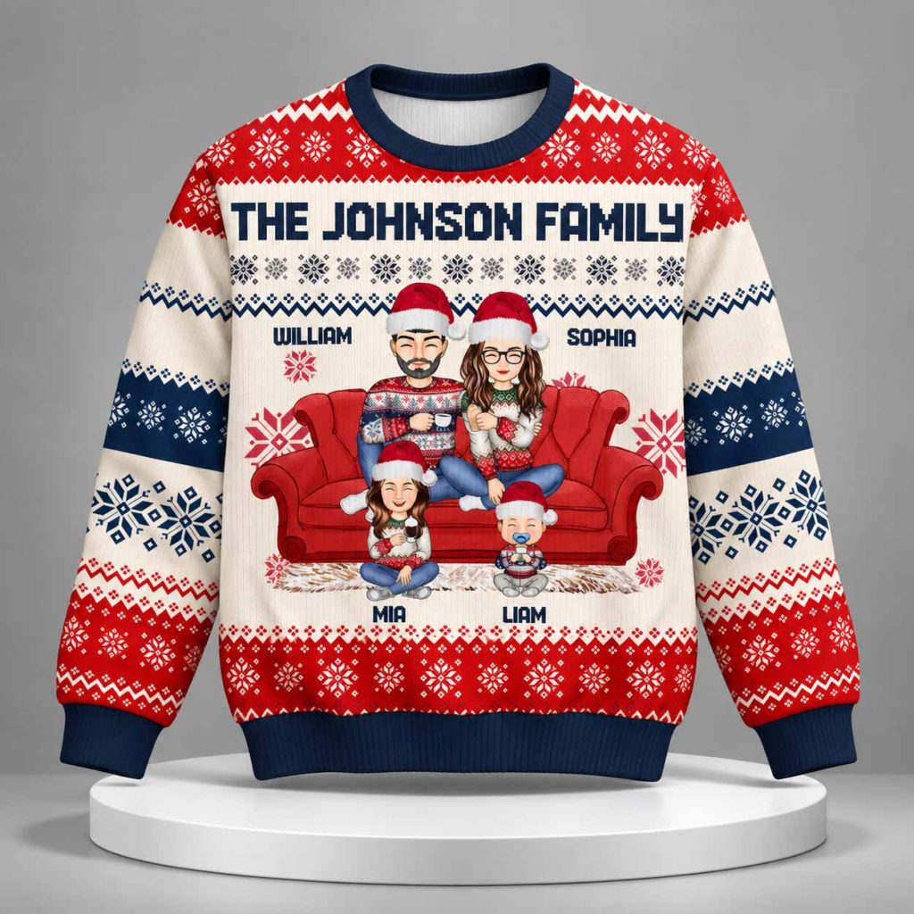 The Johnson Family Christmas 2026 Ugly Christmas Sweater 1 The Johnson Family Christmas 2026 Ugly Christmas Sweater 1