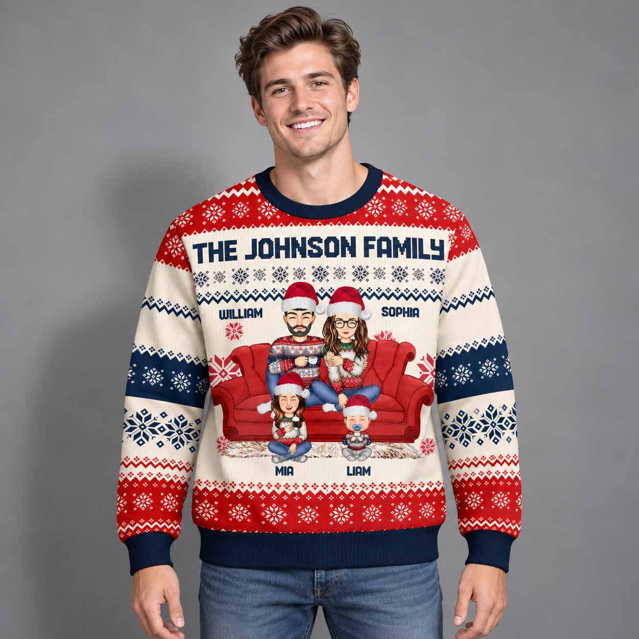 The Johnson Family Christmas 2026 Ugly Christmas Sweater The Johnson Family Christmas 2026 Ugly Christmas Sweater